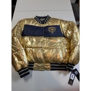 Chicago Bears G-III 4Her Women's Metallic Puffer Jacket